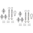 thumbnail image 2 of Trousse de Fixation de Voile d'Ombrage, Trousse de Fixation de Voile d'Ombrage en Acier Inoxydable pour Triangle et Carré, Rectangle, Accessoires de Fixation de Voile d'Ombrage, 2 of 4