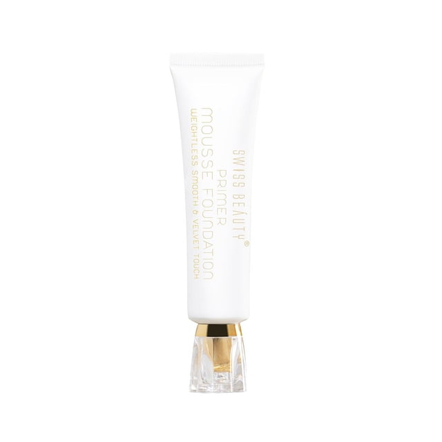 SWISS BEAUTY Primer Mousse Foundation Weightless Smooth & Velvet Touch, Face MakeUp, Rose Blush, 30ml