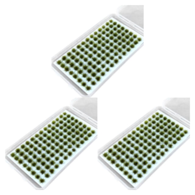Youkk Resin Mini Grass Tuft Low Maintenance Miniatures Static Grass Tuft For Versatile Long-lasting No.4 3Set