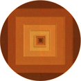 thumbnail image 1 of Ahgly Company Tapis d'Intérieur Ronds Transitionnels Lavables à la Machine Orange Rouge Orange, 7 Pieds Rond, 1 of 7