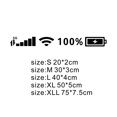 thumbnail image 2 of TopOne D-1916 Decorative Car Stickers Mobile Phone Signal Grid Pattern Motorcycle Body Decals Rear Glass Sticker, 2 of 8
