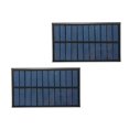 thumbnail image 1 of Treedix 2 Pcs 5.5V 1.6W Colle pour Panneau Solaire en Polysilicium Chargeur de Batterie Solaire Kit de Module de Panneau Solaire Mini Petit Silicium Encapsulé dans une Résine Étanche (1.6W), 1 of 4