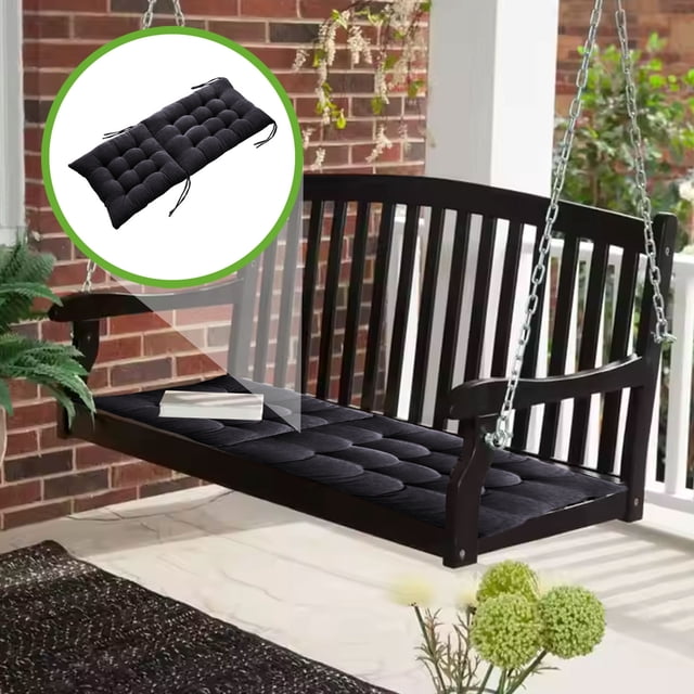 Coussin de Sol Capitonné pour Bureau à Domicile - Coussin Respirant pour Fauteuil Inclinable et Chaise D'Ordinateur - Coussin D'Assise, Noir, JKODE