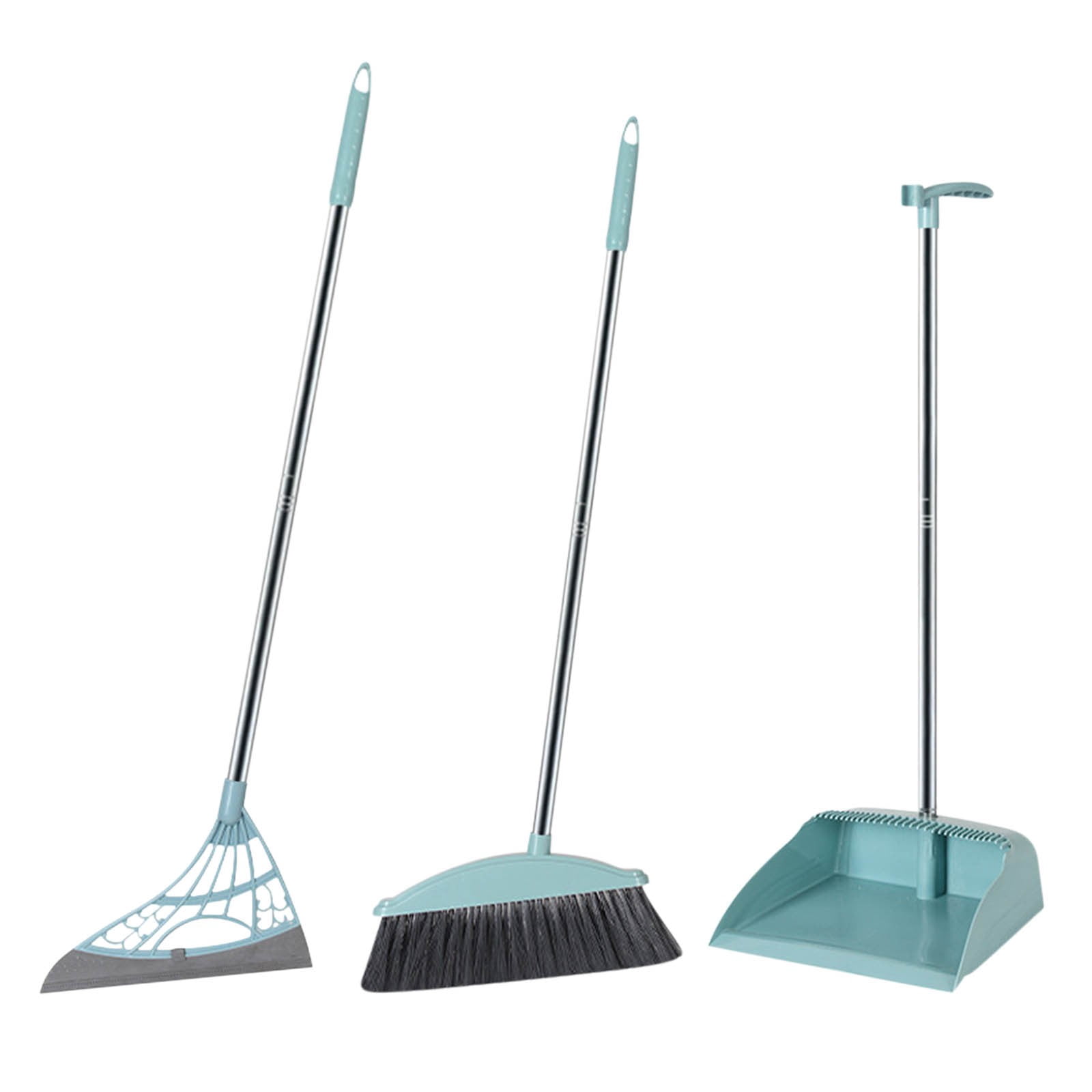EGNMCR Mop Broom Broom and Dust Pan Long Handle Brooms And Dustpan, Squeegee Set For Office, Home, School, Hotel, Bar, Kitchen, Lobby, Floor. brooms dustpan squeegee