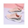 thumbnail image 4 of Innerwin Chaussures Athlétiques pour Femmes Tige Tissée Fly Chaussure de Course Sport Espadrilles Légères Entraînement Physique Entraînement Gym Rose 6, 4 of 7