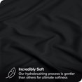 thumbnail image 2 of Bare Home Drap-Housse - Premium 1800 Collection - Poche Profonde - Ultra Doux, Résistant aux Plis - California Très Grand, Noir, 2 of 7