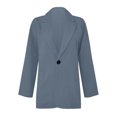 thumbnail image 4 of Yuyuzo Womens Plus Size Sets 2 Piece Business Casual Outfits Long Sleeve Open Front Collared Suits Pants Set, 4 of 5