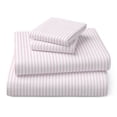 thumbnail image 2 of Mainstays Kids 220TC Cotton Stripe Pink Queen, 4 Piece Sheet Set, 2 of 8