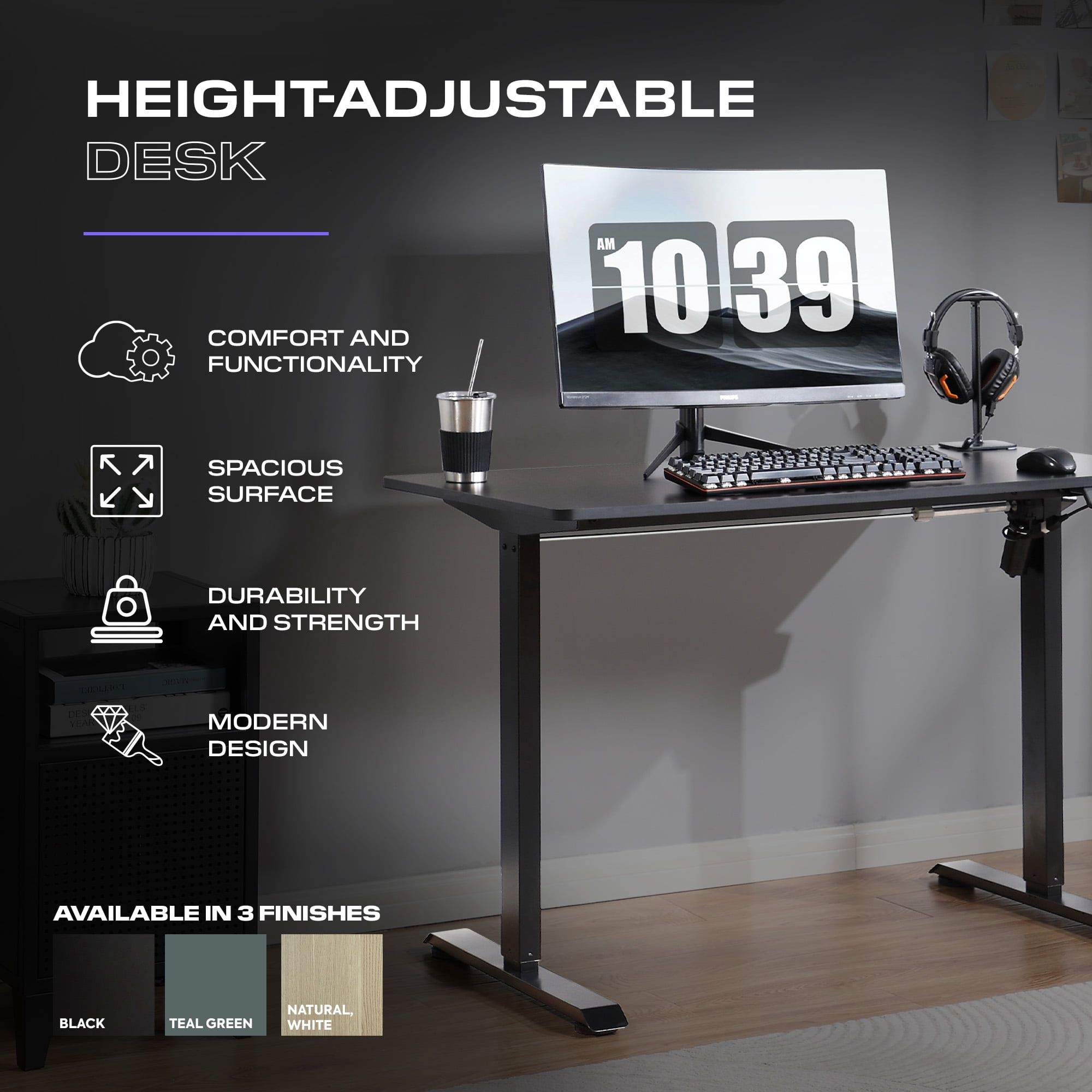 Hometrends Height-Adjustable Desk