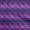 thumbnail image 1 of oneOone Cotton Cambric Royal Blue Fabric African Aztech Craft Projects Decor Fabric Printed By The Yard 56 Inch Wide, 1 of 4