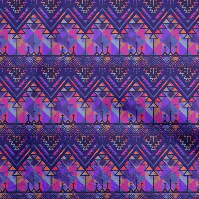 oneOone Cotton Cambric Royal Blue Fabric African Aztech Craft Projects Decor Fabric Printed By The Yard 56 Inch Wide