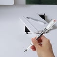 thumbnail image 4 of PAMINGONO Delicate Fountain Pen Transparent White Steel Professionals 1Pcs Back to School, 4 of 8