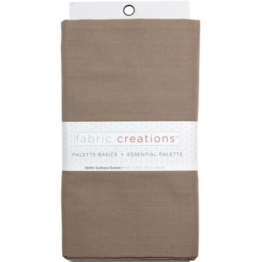 FABRIC CREATIONS 100% Cotton Solid Pre-Cut 1.83 m (2 yd) × 1.1 m (1.2 yd) Brown
