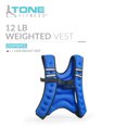thumbnail image 3 of Tone Fitness Neoprene Weighted Vest, 12 Pounds, Blue, 3 of 10