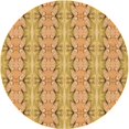 thumbnail image 1 of Ahgly Tapis Rond Lavable en Machine Intérieur Transitionnel Orange, 3 Pieds Rond, 1 of 7