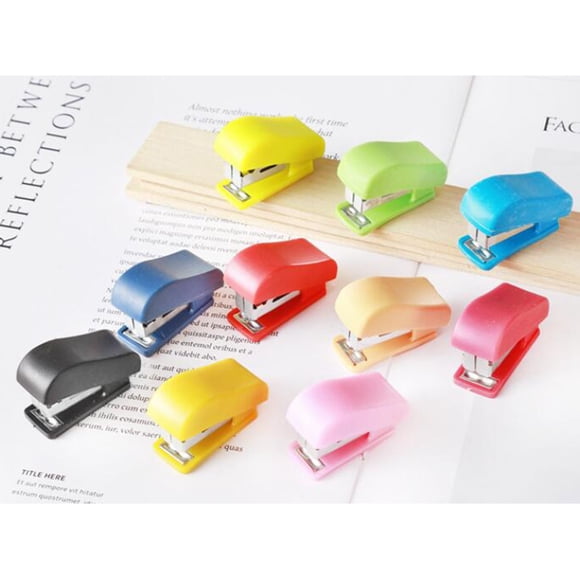 Mini Desktop Stapler, Jam Free, Durable and Colorful for Various Uses