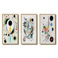 thumbnail image 2 of Designart "Ethereal Séance V" Modern Geometric Framed Wall Art Set Of 3 - White Abstract Frame Canvas Set For Living Room Decor, 2 of 6