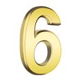thumbnail image 1 of Wall Stickers for Front Door ,3 Inch Gold Modern House Numbers Mailbox Numbers 0-9 Self-Adhesive Street Door Home Address Metal Numbers For Outside Or Inside Signs Easy Install, 1 of 2