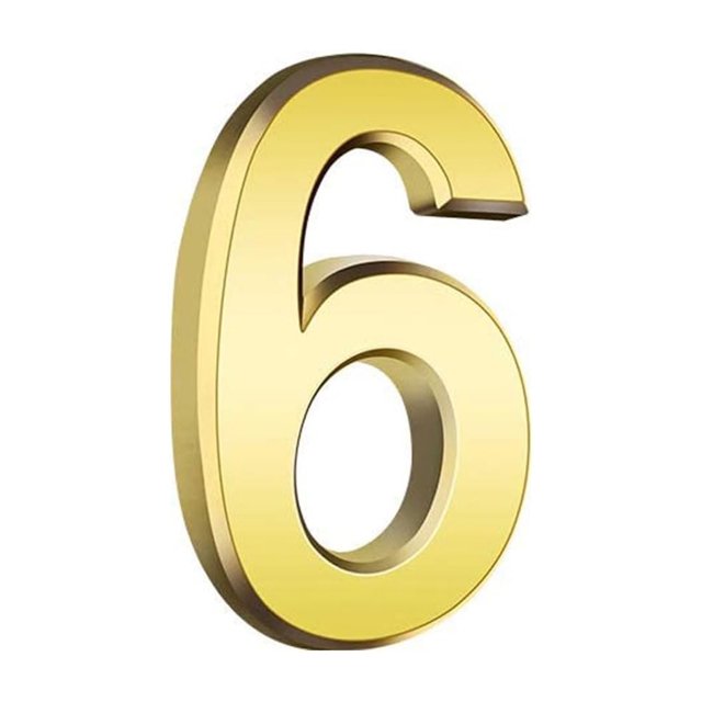 Wall Stickers for Front Door ,3 Inch Gold Modern House Numbers Mailbox Numbers 0-9 Self-Adhesive Street Door Home Address Metal Numbers For Outside Or Inside Signs Easy Install