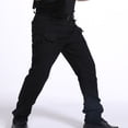 thumbnail image 2 of cllios Pantalon de Randonnée pour Homme Grande Taille Pantalon Cargo à Multiples Poches Pantalon d'Extérieur Imperméable en Ripstop Pantalon de Travail de Randonnée Léger Extensible Noir 4TG, 2 of 5
