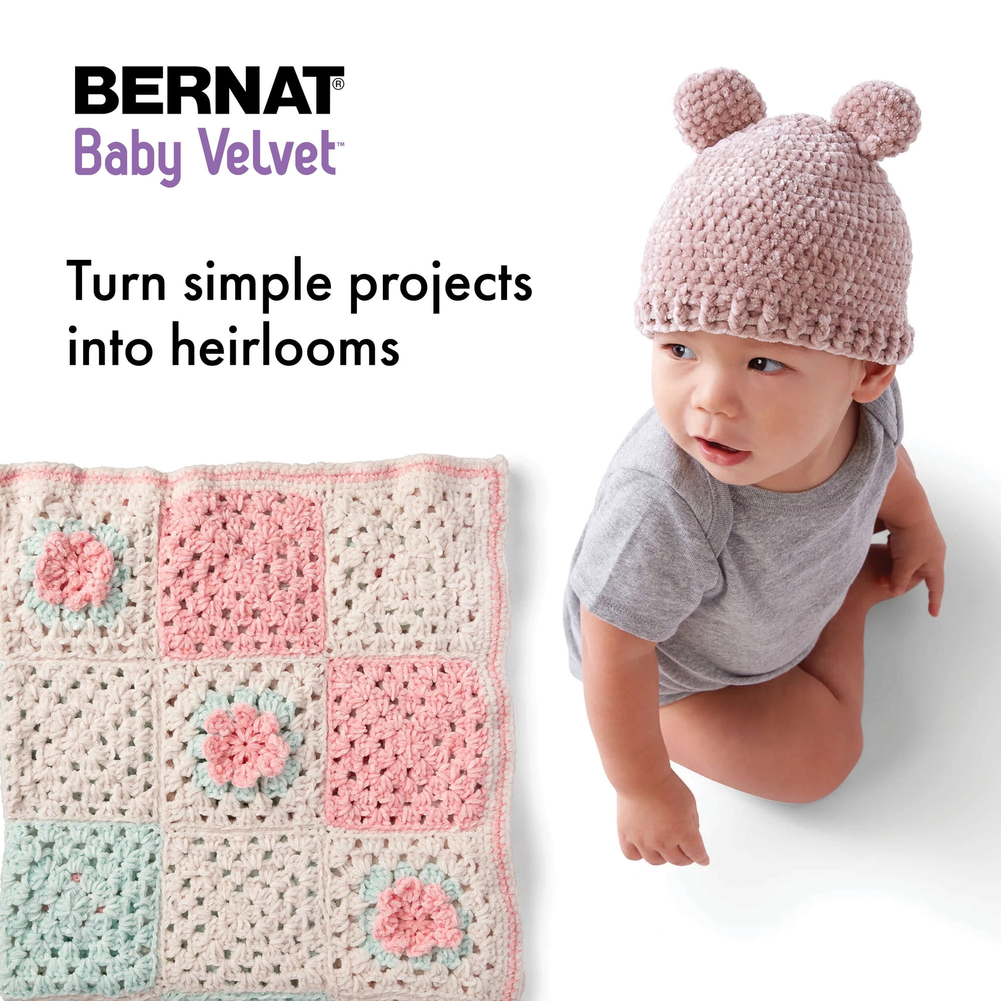 Bernat® Fil Baby Velvet™, Polyester #4 Moyen, 10,5oz/300g, 492 Yards