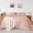 Pink, variant on Pink Duvet Cover Twin Size, 2 Pieces Pre-Washed Cotton-Like Durable Bedding Set with Button Closure, Includes 1 Duvet Cover 68x90 inches & 1 Pillow Cases, Comforter Not Included