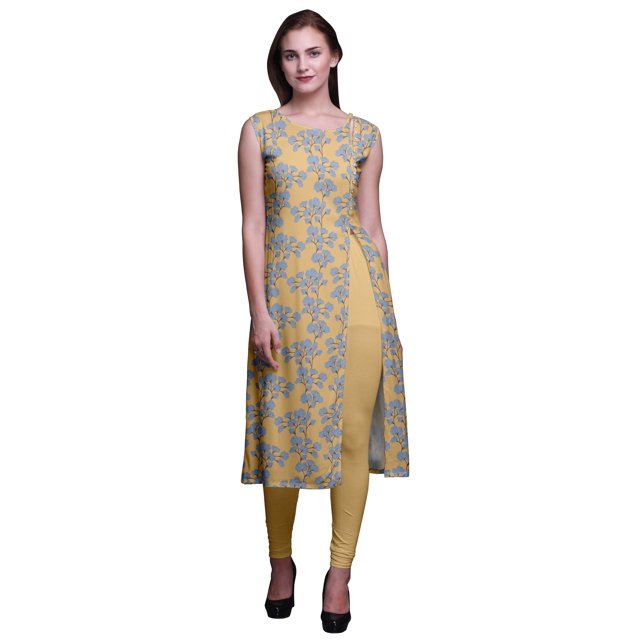 Bimba Kurtis Droits pour Femmes Robe Kurti Imprimée Haut Indien Tunique pour Dames