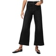 thumbnail image 2 of Wensltd Jeans pour Femmes Taille Mi-Haute Extensibles à Enfiler Jeans à Jambe Grand Pantalons Évasés, 2 of 6