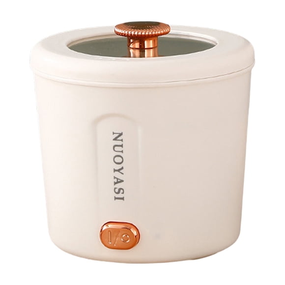 Piwvid Fondue Chinoise 1L 450W Cuiseur à Ramen Rapide Nouilles Pot Multifonctionnel pour Cuisiner Pâtes Soupe Pot Portable avec Protection contre la Surchauffe Idéal pour Dortoir Voyage et Petits Espaces