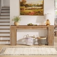 thumbnail image 4 of Tribesigns 70.9" Extra Long Console Table, Wood Sofa Table Behind Couch for Living Room, Light Oak, 4 of 5