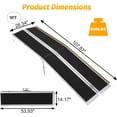 thumbnail image 1 of EDTara Portable Wheelchair Ramp, Foldable Threshold Wheelchair Ramps with Transition Plate & Reflective Strips, Lightweight for Home, Stairs, 1 of 6