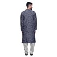 thumbnail image 3 of Atasi Designer Kurta Pajama For Men Printed Straight Kurta Set Summer Clothing, 3 of 5