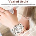 thumbnail image 3 of POEDAGAR Luxury Watch for Woman Quartz Waterproof Luminous Date Week Stainless Steel Watches Clock, 3 of 8