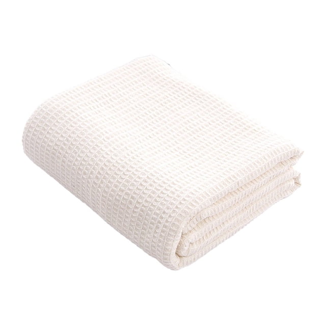 SDOTXA Blankets Queen Size for Bed - Waffle Weave Blankets for Summer Lightweight and Breathable Soft Woven Blankets for Spring