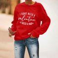 thumbnail image 4 of Meichang Sweat-Shirt pour Femmes, Chemise de la Saint-Valentin, Manches Longues, Cœur d'Amour, Imprimé Tendance, Col Rond, Décontracté, Printemps, 4 of 6