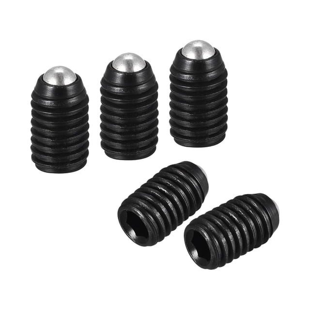 Unique Bargains Ball Point Set Screws, M5 x 8mm High Carbon Steel Metric Spring Hex Socket Grub Screw 20 Pack