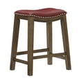thumbnail image 4 of Topline Home Furnishings Counter Height Stool, Faux Leather, 4 of 5