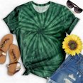 thumbnail image 2 of Birdeem Mode Femme Blouse à Col Rond Imprimé Décontracté T-Shirt Manches Courtes Hauts d'Été, 2 of 3