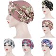 thumbnail image 1 of JUNWELL Couvre-Chef de Chimiothérapie et Cancer pour Femmes, Bonnet Turban Tressé, Couvre-Cheveux Torsadés, Enveloppe, 1 of 5