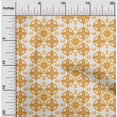 thumbnail image 2 of oneOone Polyester Spandex Mustard Yellow Fabric Geometric Sewing Material Print Fabric By The Yard 56 Inch Wide, 2 of 4