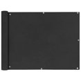 thumbnail image 1 of vidaXL Balcony Screen Oxford Fabric 90x400 cm Anthracite, 1 of 3