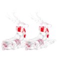 thumbnail image 1 of TEHAUX 2Pcs Acrylic Reindeer Hanging Decorations Festive Christmas Tree Accent, 1 of 8