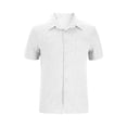 thumbnail image 5 of Chemises pour Hommes, Mode Décontractée Col en V Manches Pull Respirant Chemise Blouse Hauts, 5 of 5