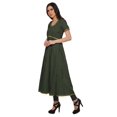 thumbnail image 2 of Moomaya Kurta à Manches Courtes Uni Femmes Robes d'Été Longues Kurti Robe Ethnique, 2 of 6