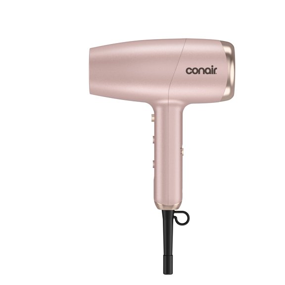 Conair Frizz Free Flex Hair Dryer, Ceramic Tourmaline Ionic, 1875 Watt, Rose Gold, 1 Pk
