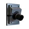 thumbnail image 3 of DOLITY Wall Penetration Cover AC Line Split Cover for Home Office Electrical Wiring gray, 3 of 9