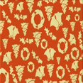 thumbnail image 1 of Ahgly Company Tapis d'Intérieur Lavable à la Machine, Carré, Transitionnel, Orange, Tapis de Zone, 6 Pieds Carré, 1 of 7
