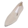 thumbnail image 1 of Cathalem Ballerines Simples à Semelle pour Femmes, Chaussures Plates de Marche à Bout Rond, Ballerines Habillées Confortables, Chaussures Habillées pour Femmes, Ballerines pour le Travail, Blanc 37, 1 of 5