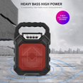 thumbnail image 2 of AMERTEER Portable BT Karaoke Machine Rechargeable Cordless Outdoor Speaker Battery Powered with Microphone & Microphone System for Home Outdoor Gym Party Singing Dancing Camping, 2 of 7