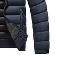 thumbnail image 4 of hoksml Men's Down Fill Winter Jacket Detachable Hooded Zip Up Coat with Zippered Pockets for Cold Weather, 4 of 5